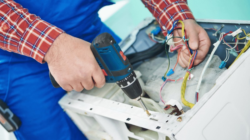 Sarıgöl Termoteknik Termoteknik çamaşır makinesi kart tamiri – Su almama arızası orijinal parça ile giderildi. - Teknik servis örneği
